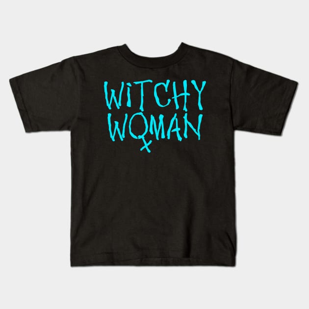 Wiccan Occult Witchcraft Witchy Woman Kids T-Shirt by Tshirt Samurai